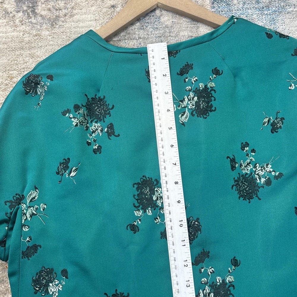 Vintage Teal Embroidered Formal Coat Dress Set Baroque Opera Style Custom Made - Picture 4 of 11